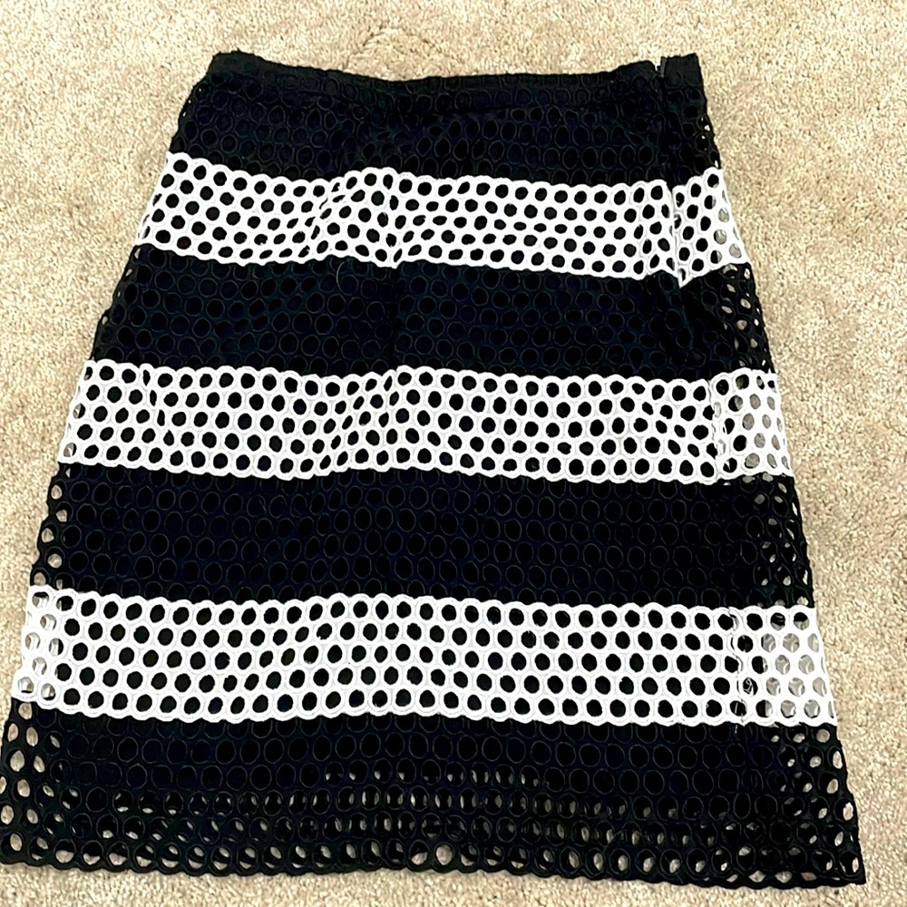 Michael Kors black and white pencil skirt